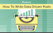 How To Write Data Driven Posts