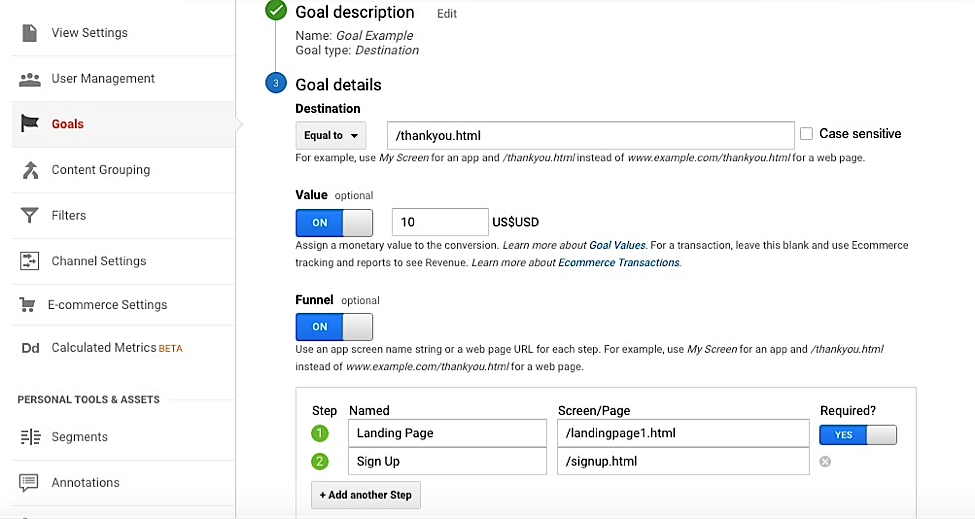 How to Set Up Goals and Funnels with Google Analytics