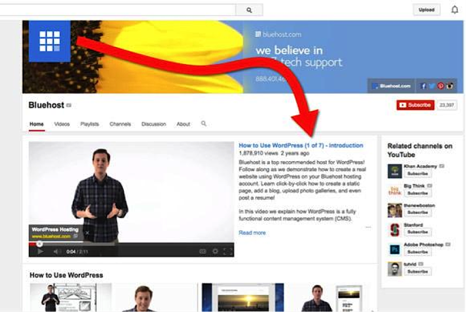 Bluehost YouTube2