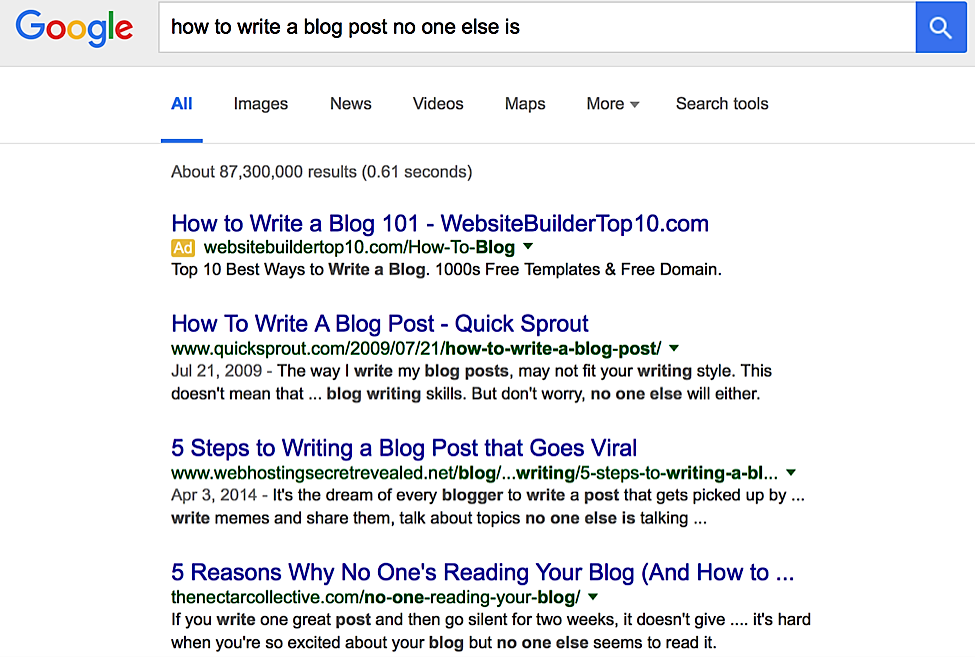 7 Tips to Creating Killer Blog Posts No One Else is Writing