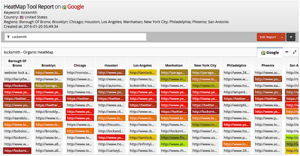 GeoRanker Heat Map Tool