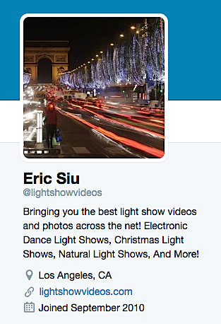 Eric Siu Light Show VIdeos