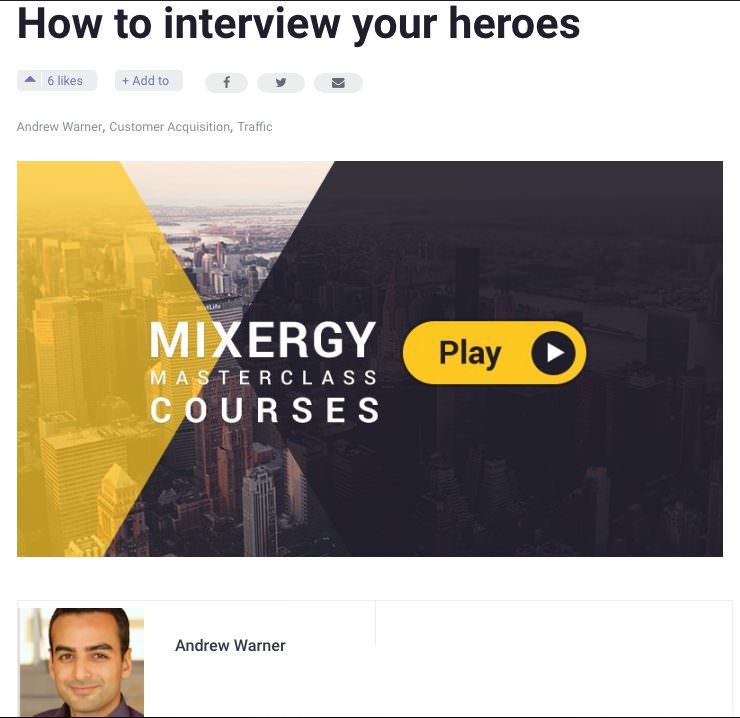 Mixergy