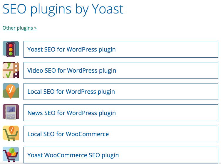 SEO plugins by Yoast