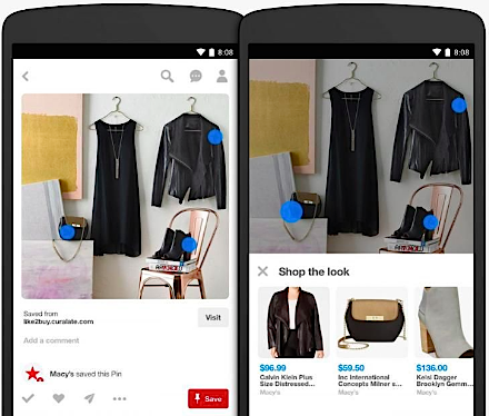 Pinterest Lens visual search