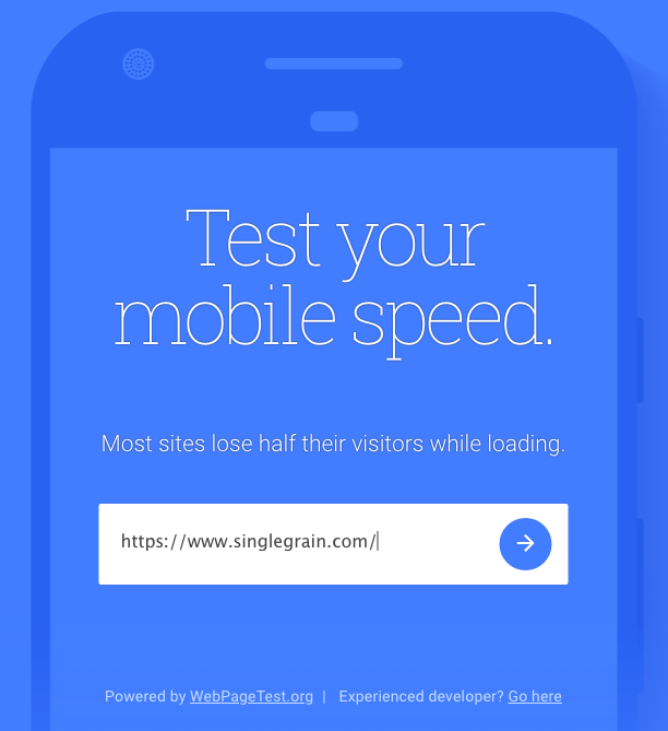 Test your mobile speed