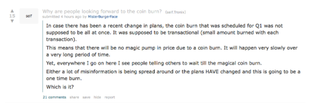 Reddit user asked a clarifying question about Tron