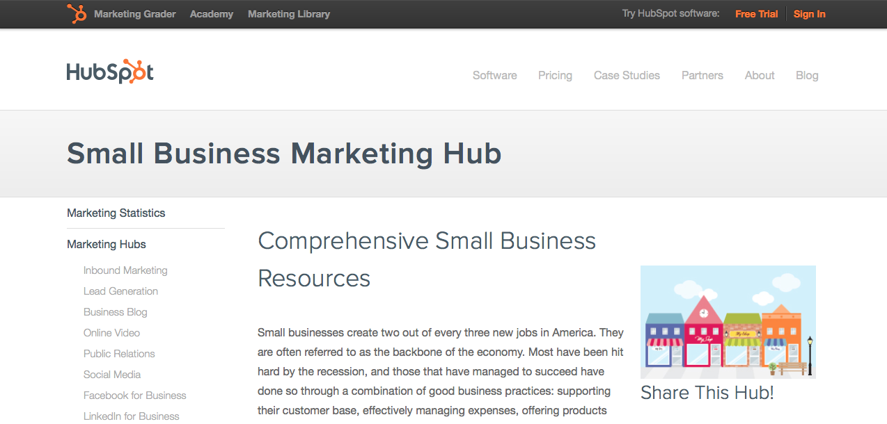 hubspot small business