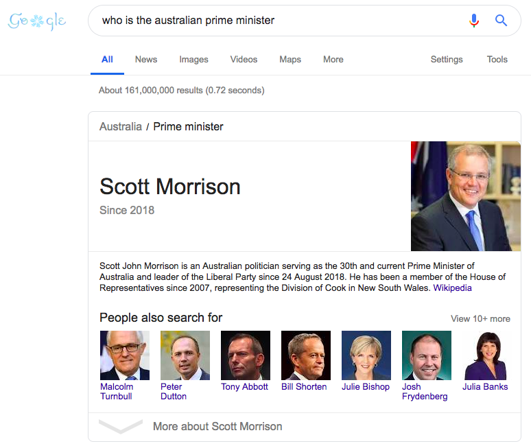 who is australian prime minister