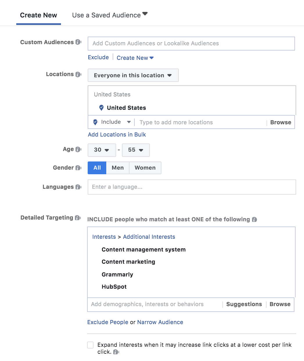 18 facebook audience