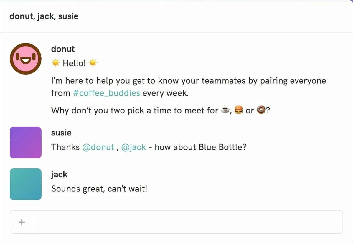 Slack chatbot donut