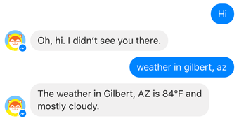 poncho weather chatbot