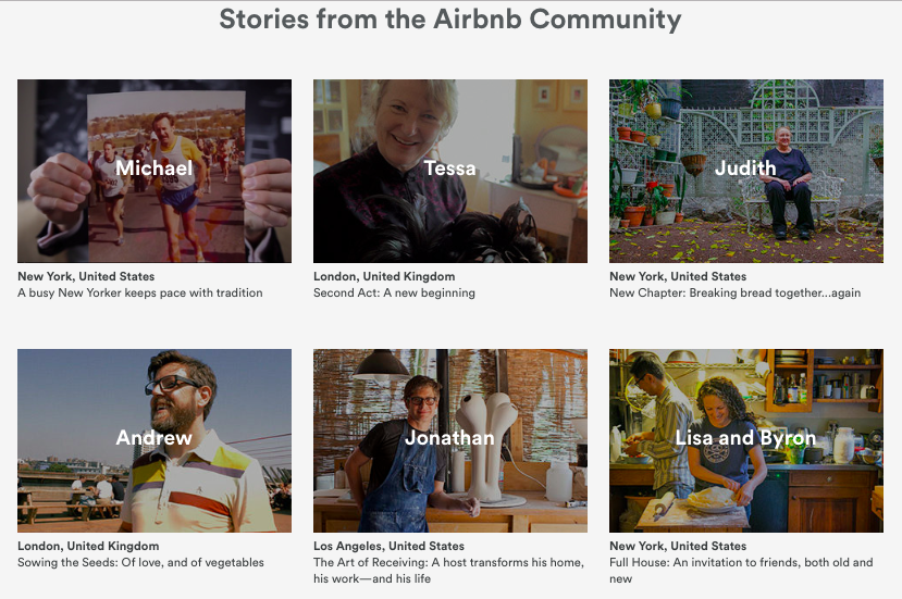 Airbnb community stories