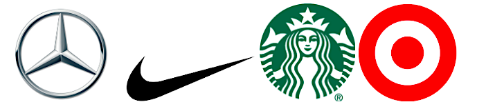 Popular brand logos