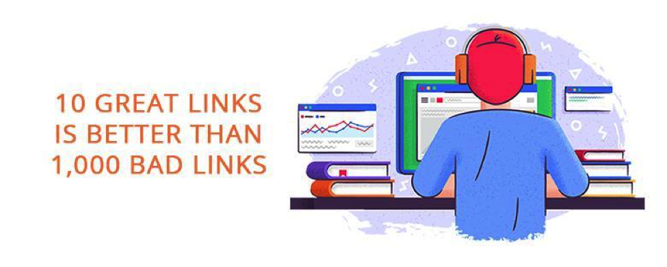 10 great links better than 1000 poor links