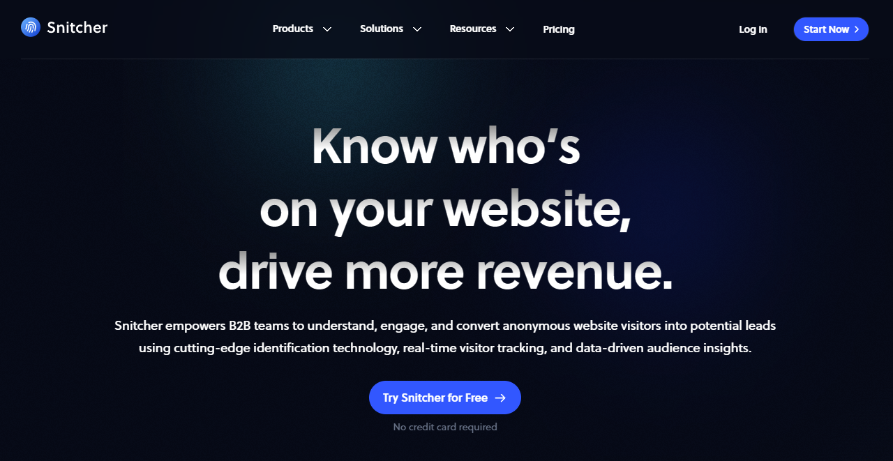snitcher homepage