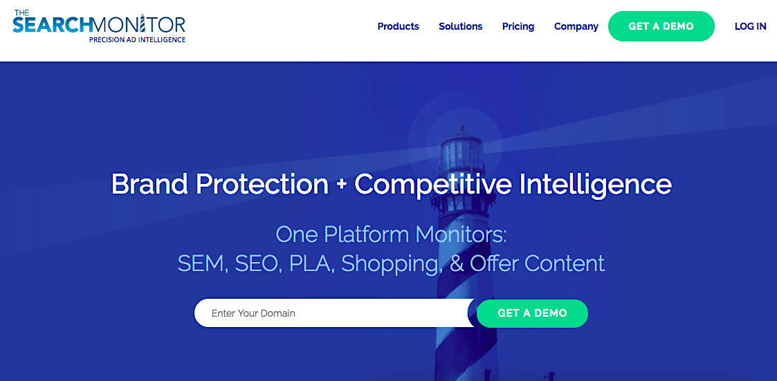 The Search Monitor homepage