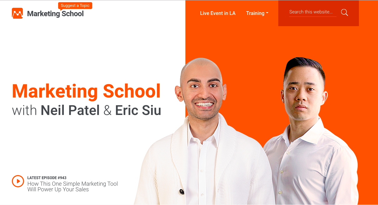 Marketing School with Neil Patel and Eric Siu