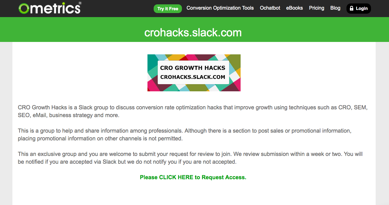 CRO Growth Hacks