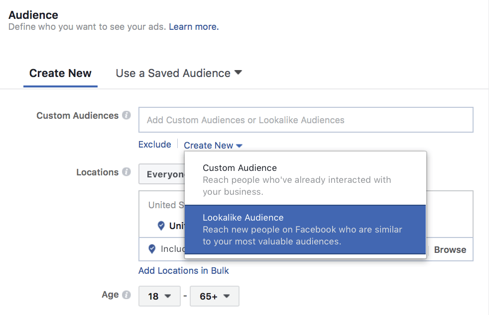 facebook lookalike audiences