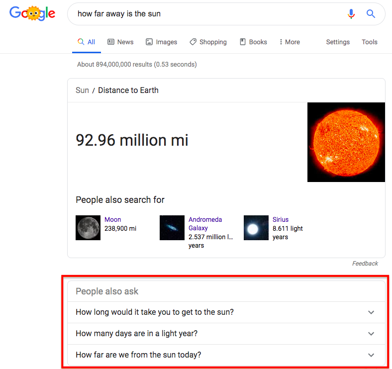 Google's people also ask