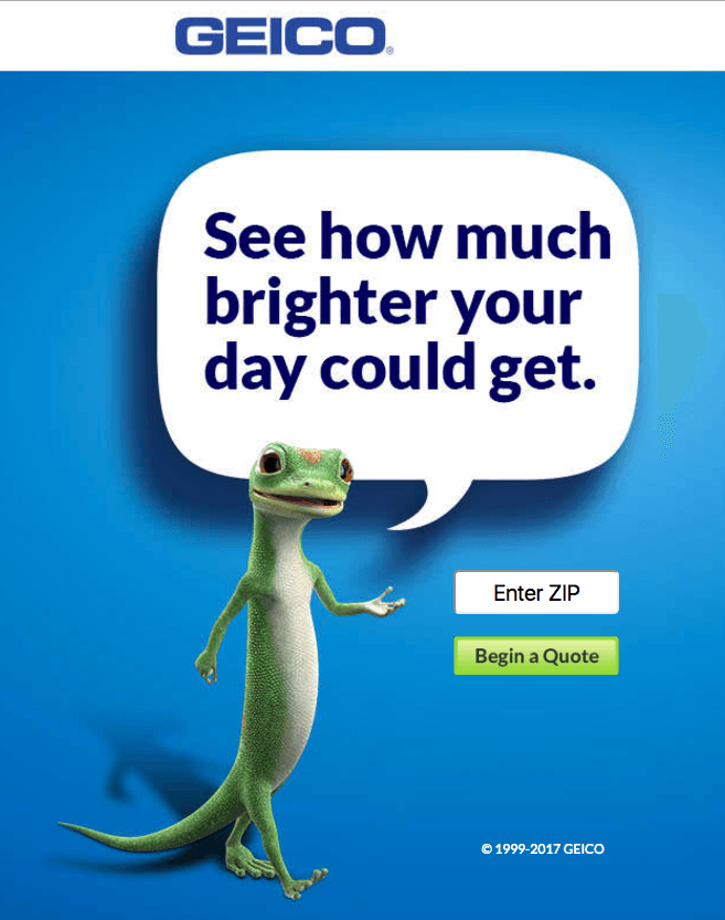 geico landing page