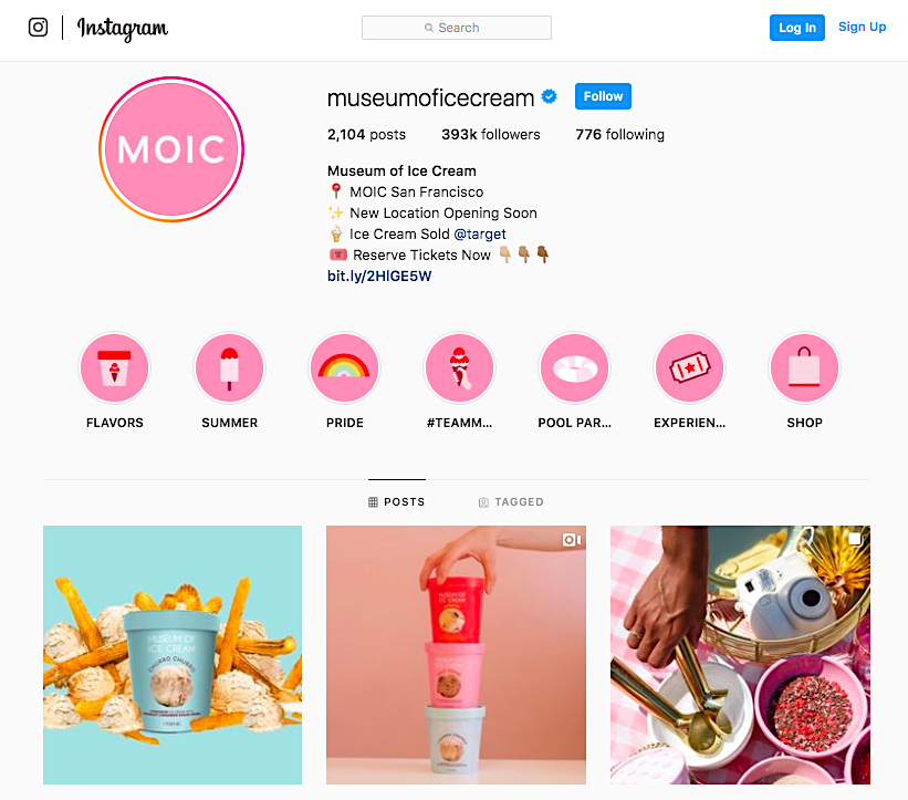 Museum of Ice Cream IG