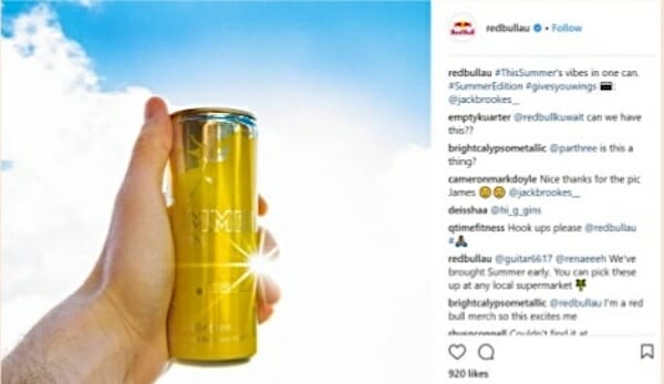 Red Bull Summer Edition tropical energy drink