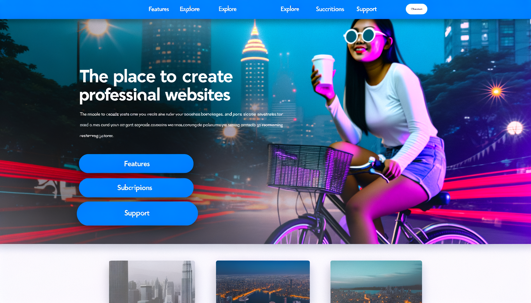 Wix homepage