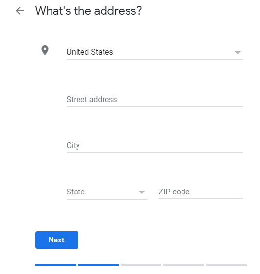 gmb location address