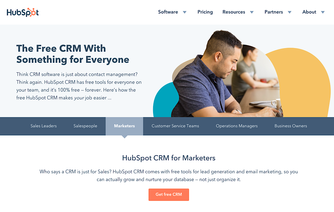 HubSpot CRM tool