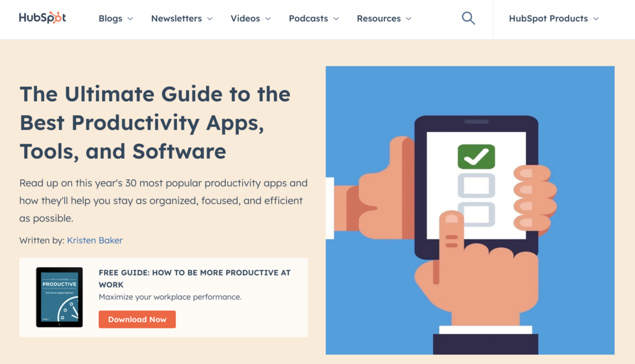 HubSpot's Ultimate Guide to the Best Productivity Apps, Tools, and Software