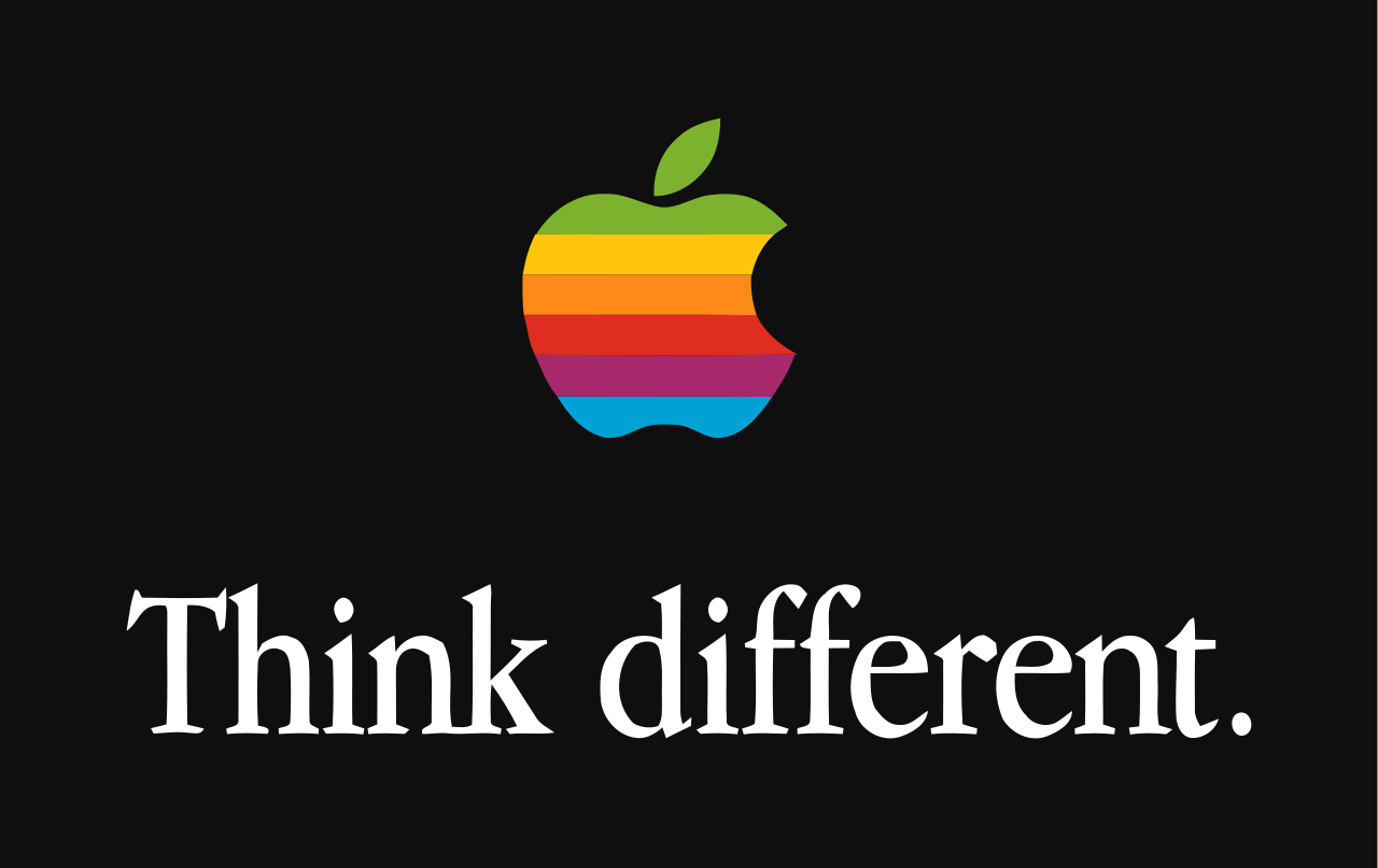 Apple think different logo