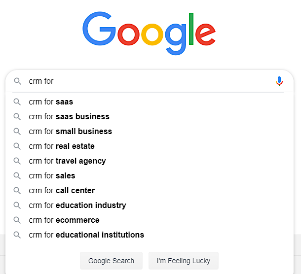 Google suggest