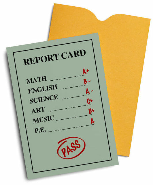 report card