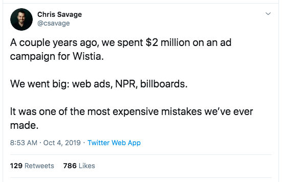 Chris Savage tweet