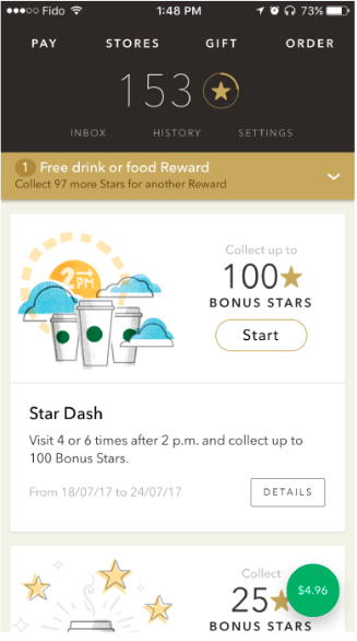 Starbucks app