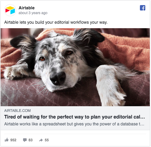 Airtable FB ad