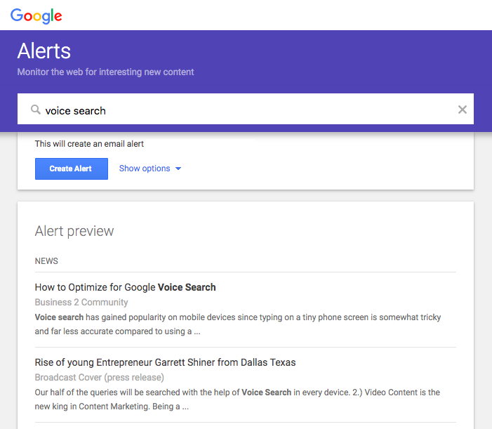 Google Alerts