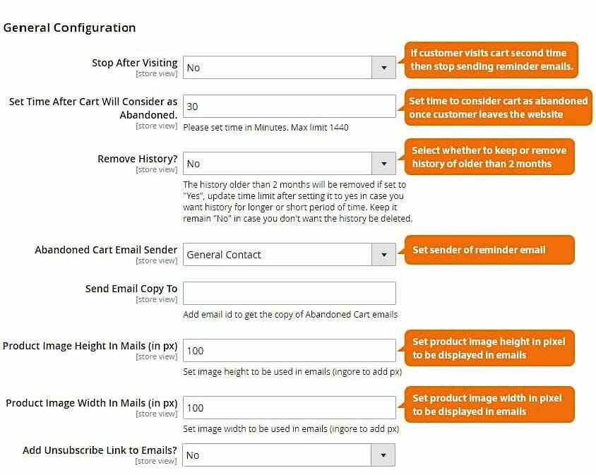 cart abandonment email triggers