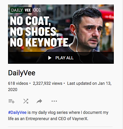 Daily Vee vlog