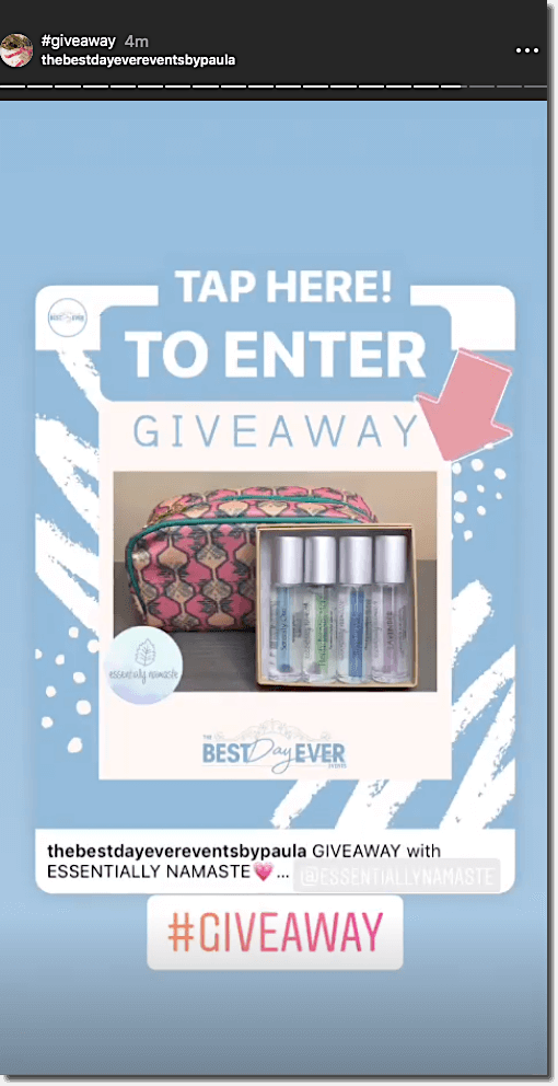 Giveaway social post