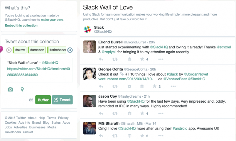 Slack Wall of Love