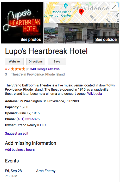 Lupos Heartbreak Hotel 1