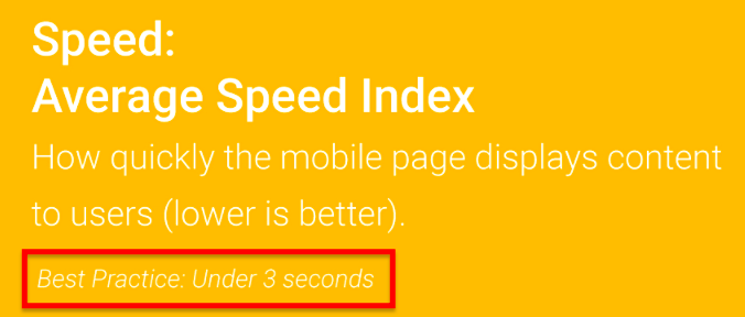 Site speed