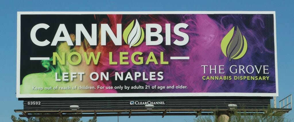 cannabis billboard