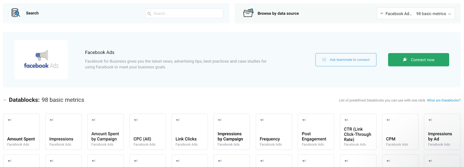 databox facebook ads metrics