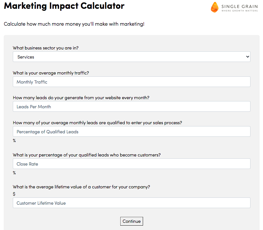 SG Marketing Impact Calculator