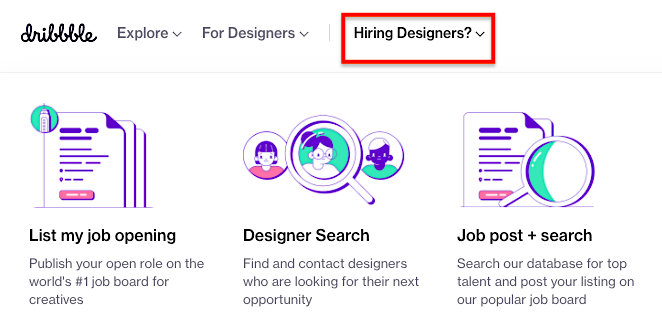 Dribbble designers