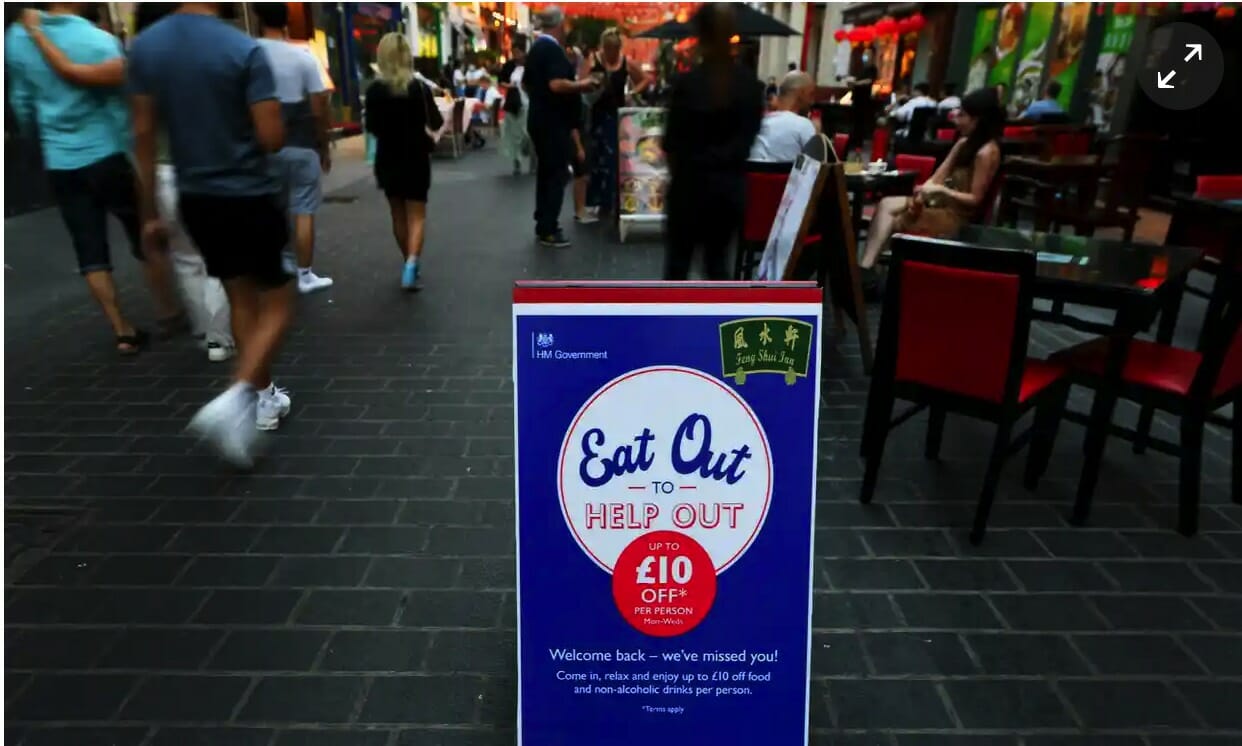 Eat Out to Help out Street 